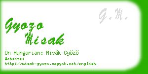 gyozo misak business card