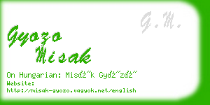 gyozo misak business card